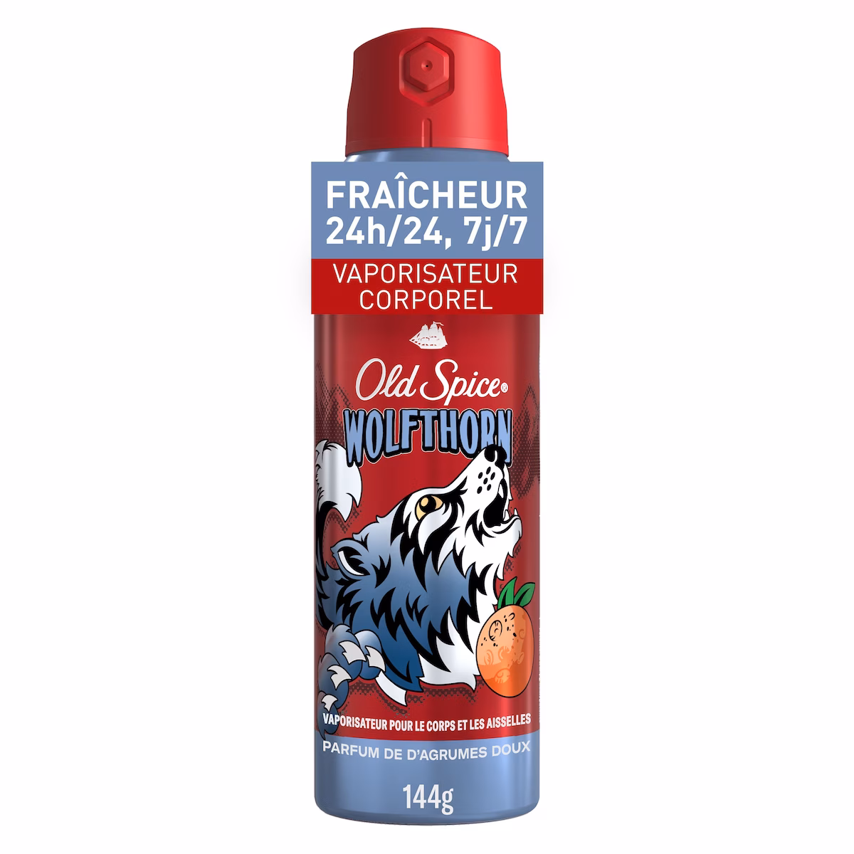 Vaporisateur pour le corps sans aluminium Old Spice pour hommes, Wolfthorn,