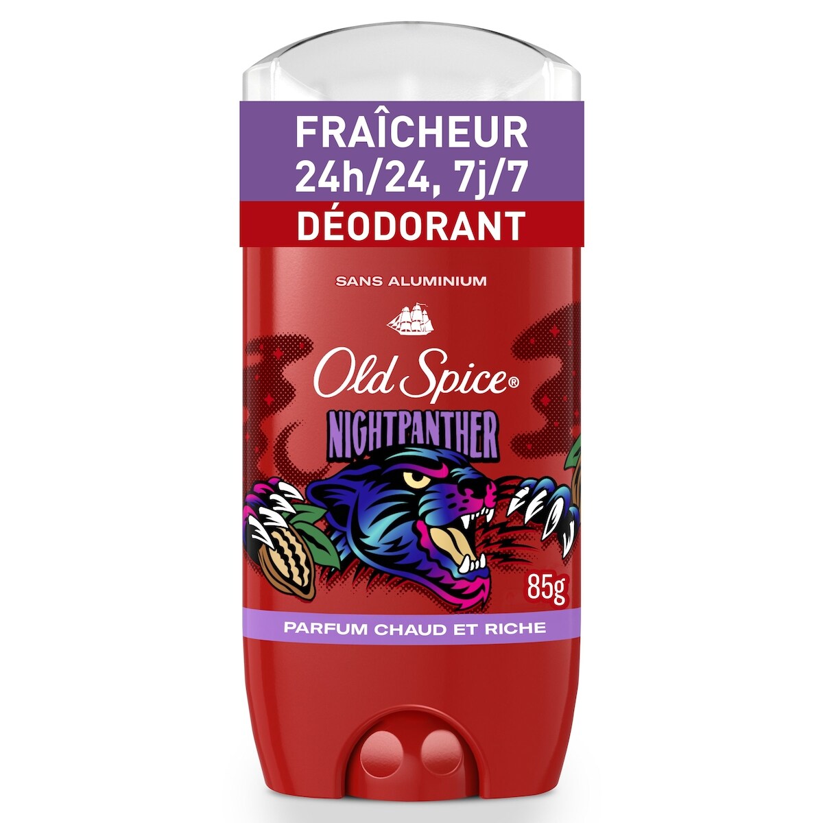 Désodorisant sans aluminium Old Spice pour hommes, NightPanther, protection 48h