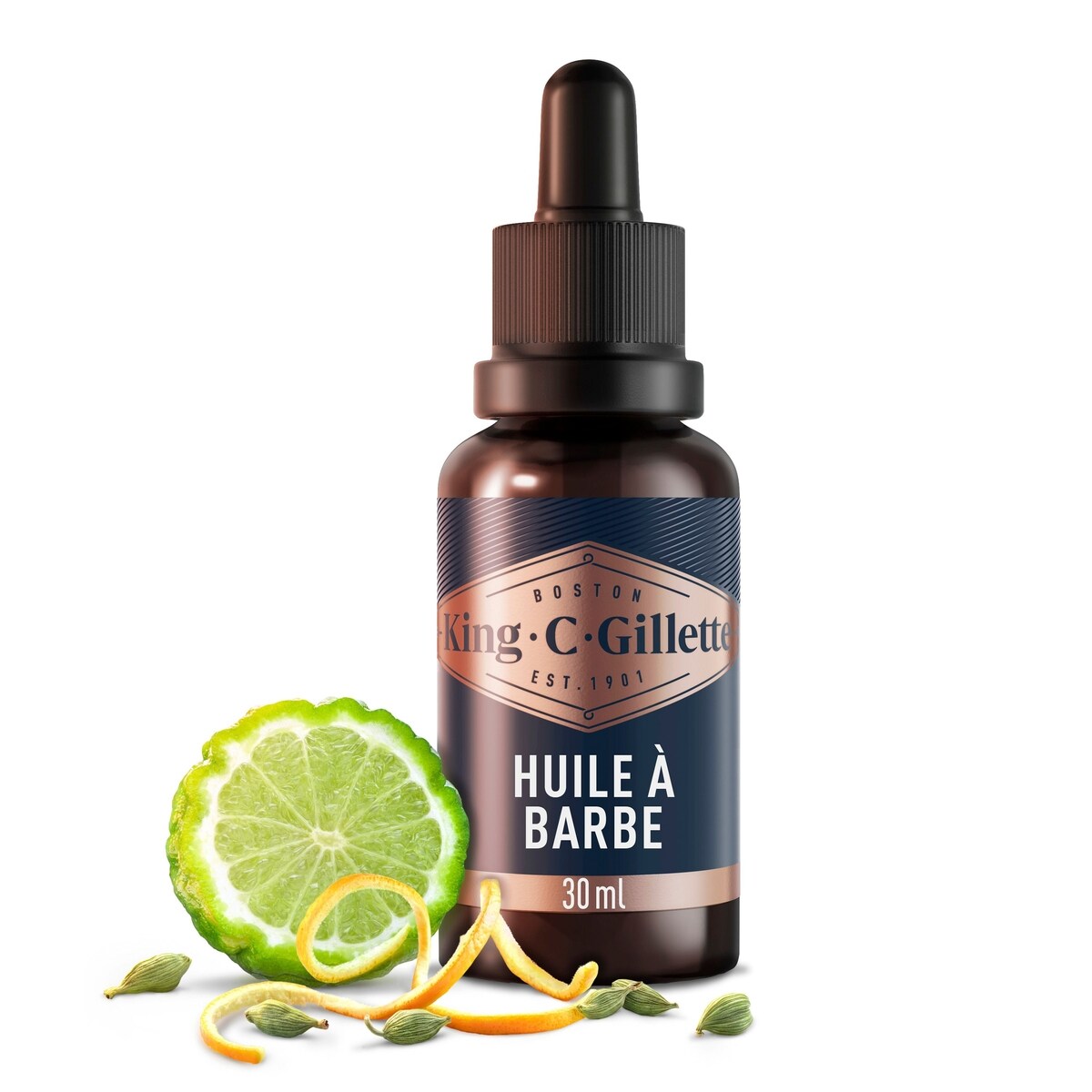 Huile pour la barbe King C. avec huile dargan pour une barbe lisse et douce