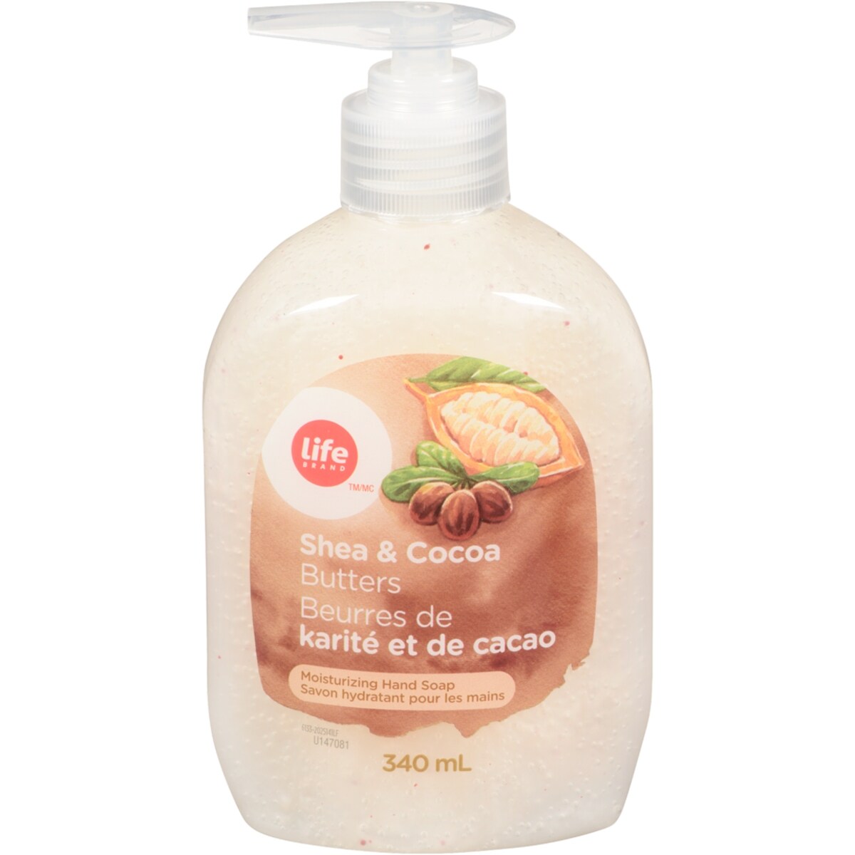 Savon pour les mains, beurre de karité et cacao