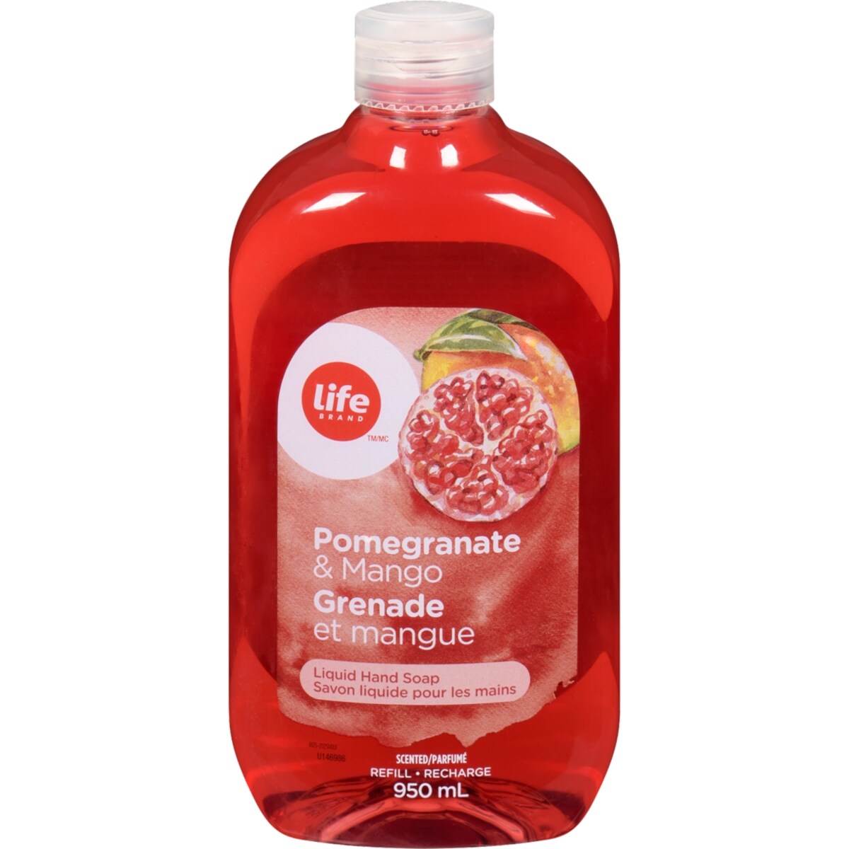 Savon liquide pour les mains grenade et mangue