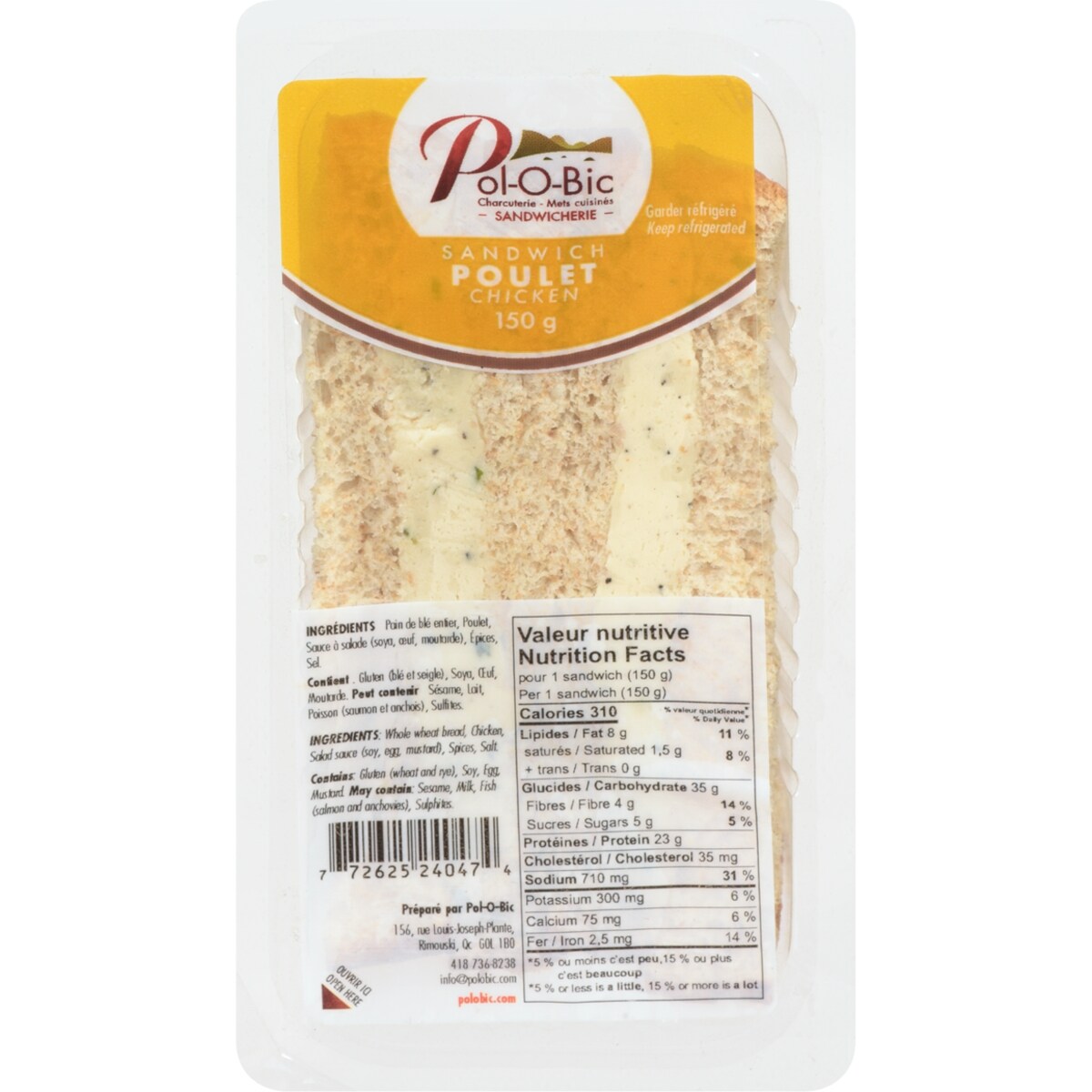 Sandwich Poulet