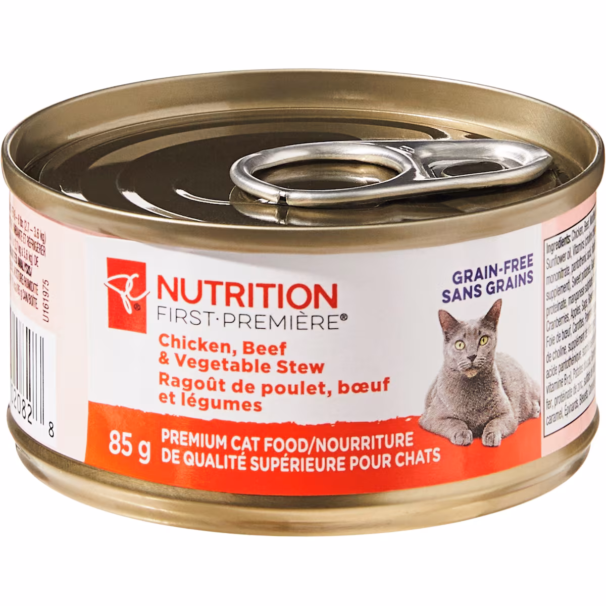 Nutrition première, ragoût de poulet, bœuf et légumes, nourriture de qualité supérieure pour chats
