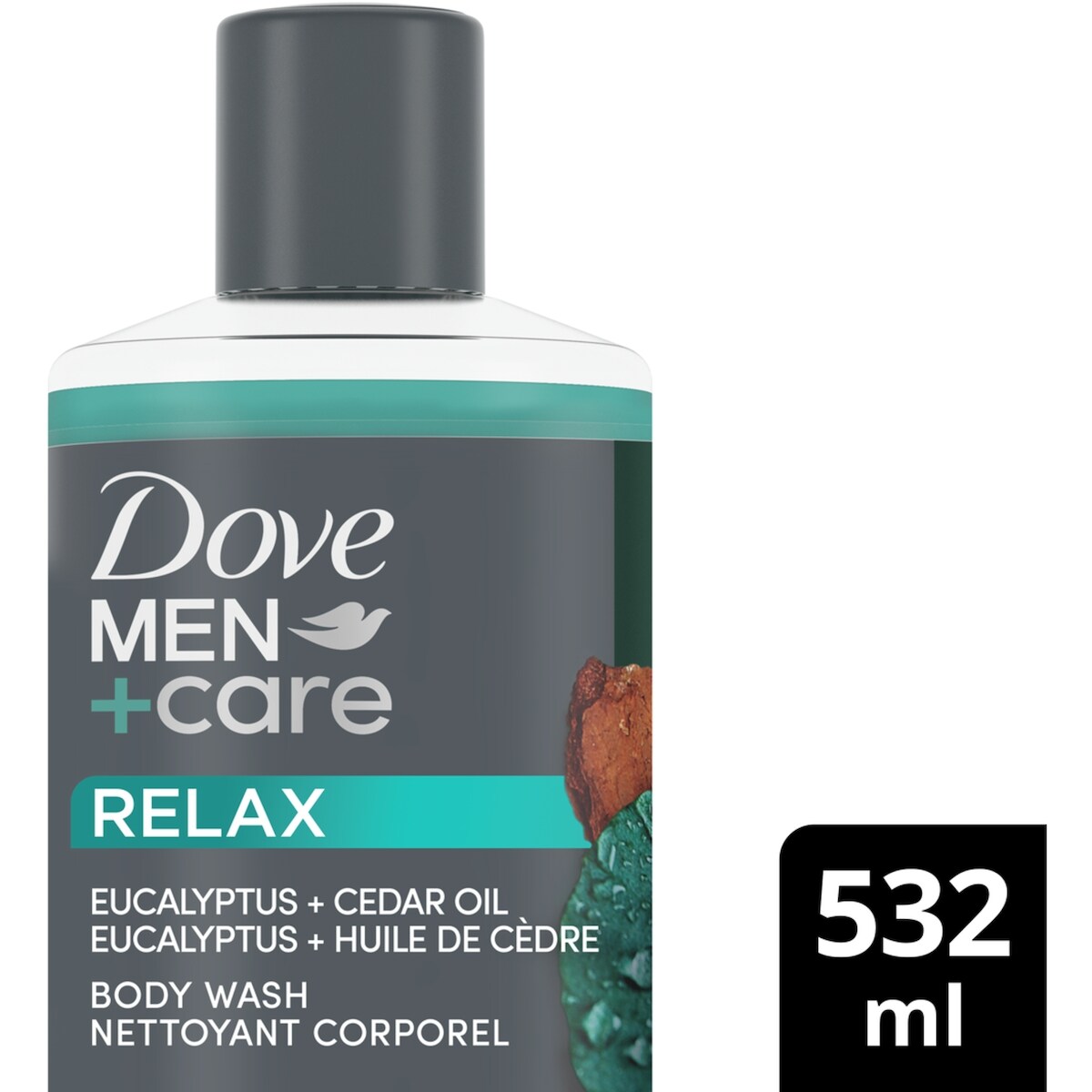 Gel douche pour réparer la peau Eucalyptus + Huile de Cèdre
