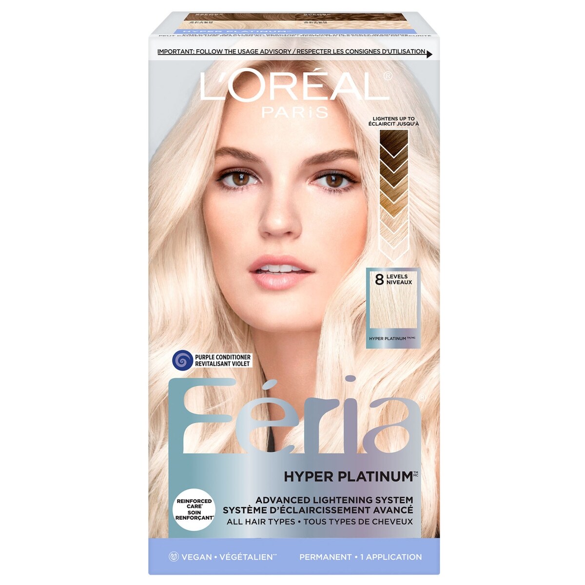Féria couleur vibrante multi-facettes permanent hyper platine