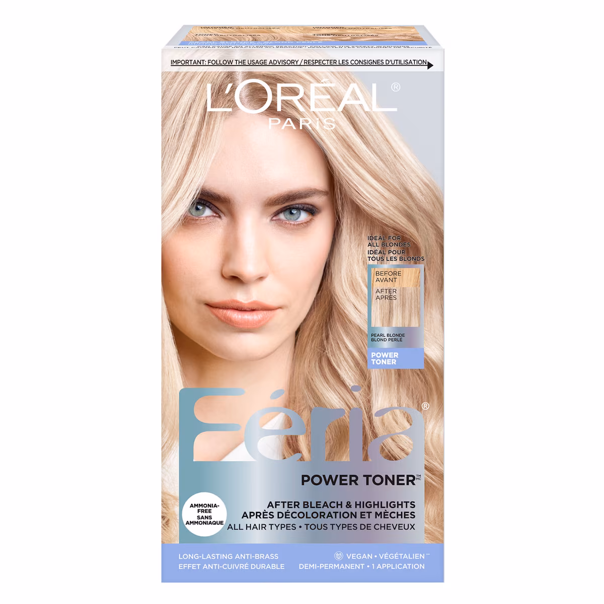 Féria couleur vibrante multi-facettes demi-permanent blond perlé