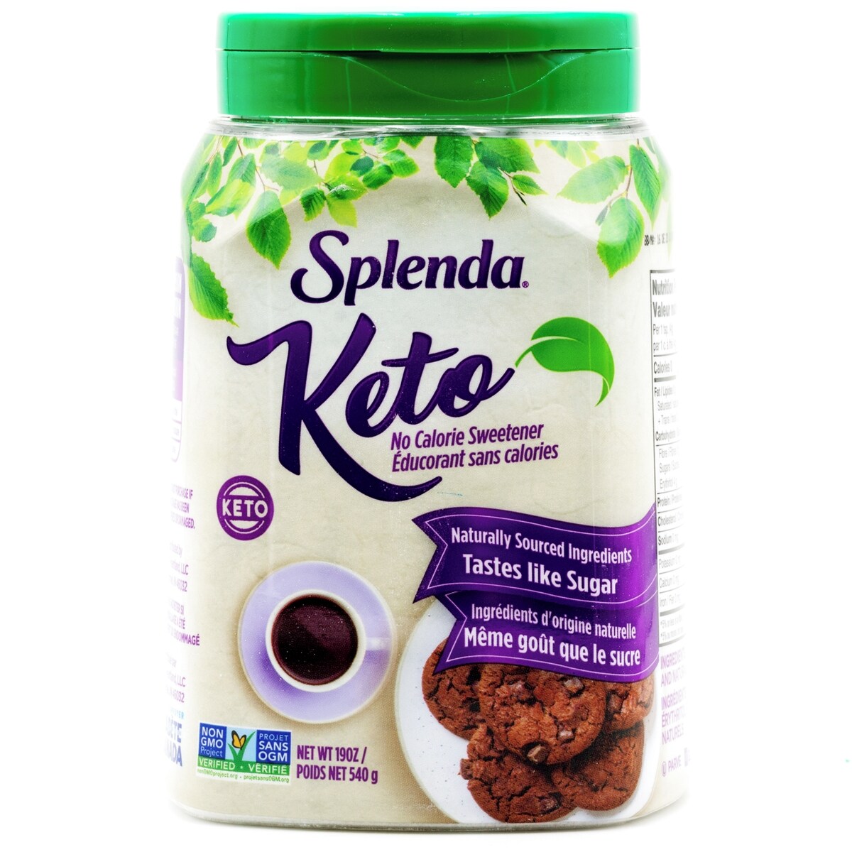 Pot d'édulcorant Keto Granulé