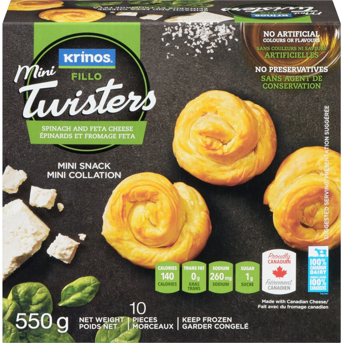 Krinos Twisters Epinard 550G