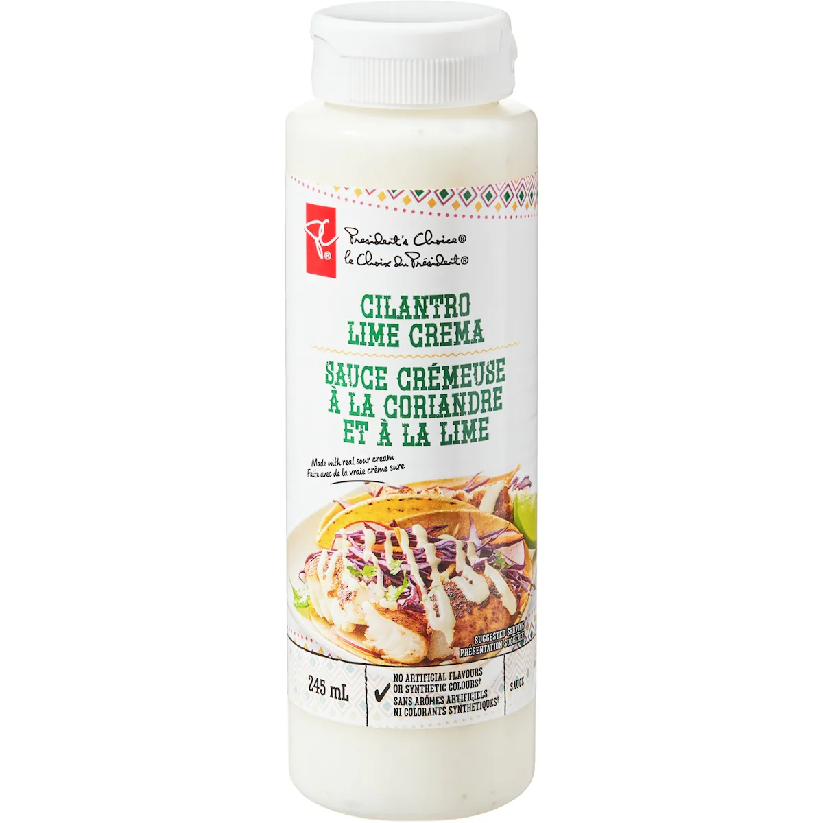 Sauce crémeuse à la coriandre et à la lime