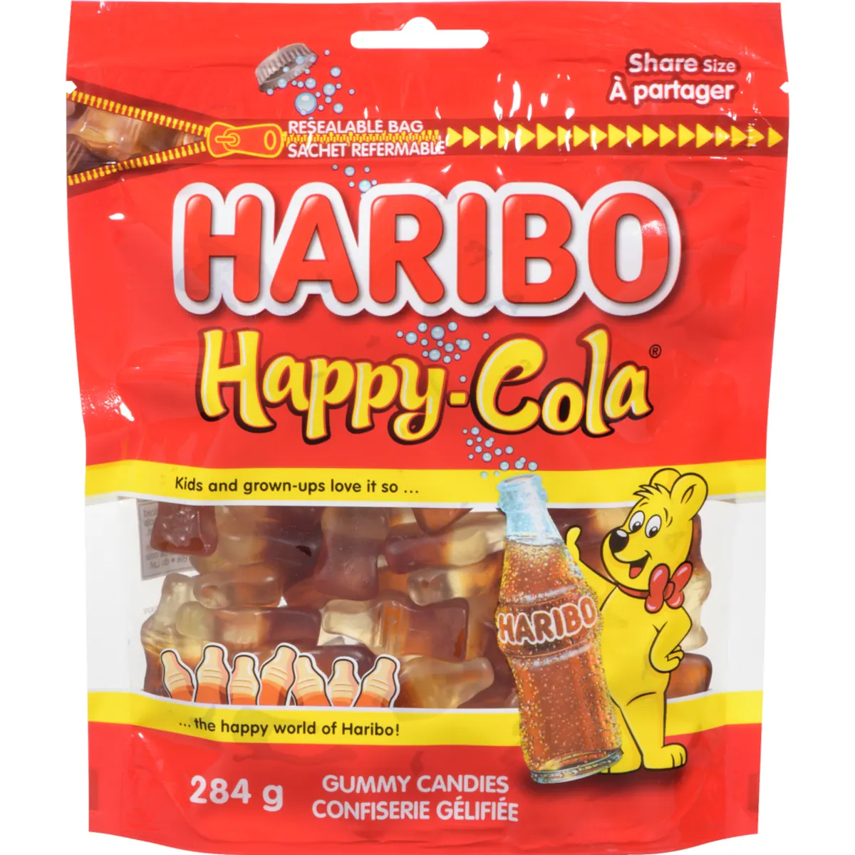 Happy-cola confiserie gélifiée à partager