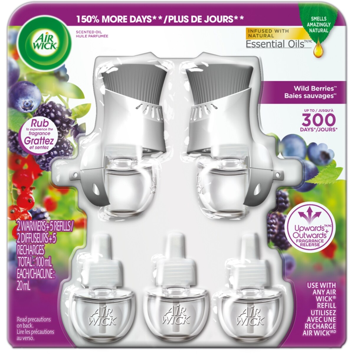 Purificateur dair Freshmatic, recharges de vaporisateur automatique, Parfumée Baies sauvages, 1recharge