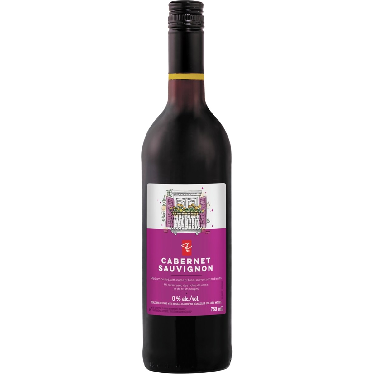 Vin cabernet Sauvignon désalcoolisé