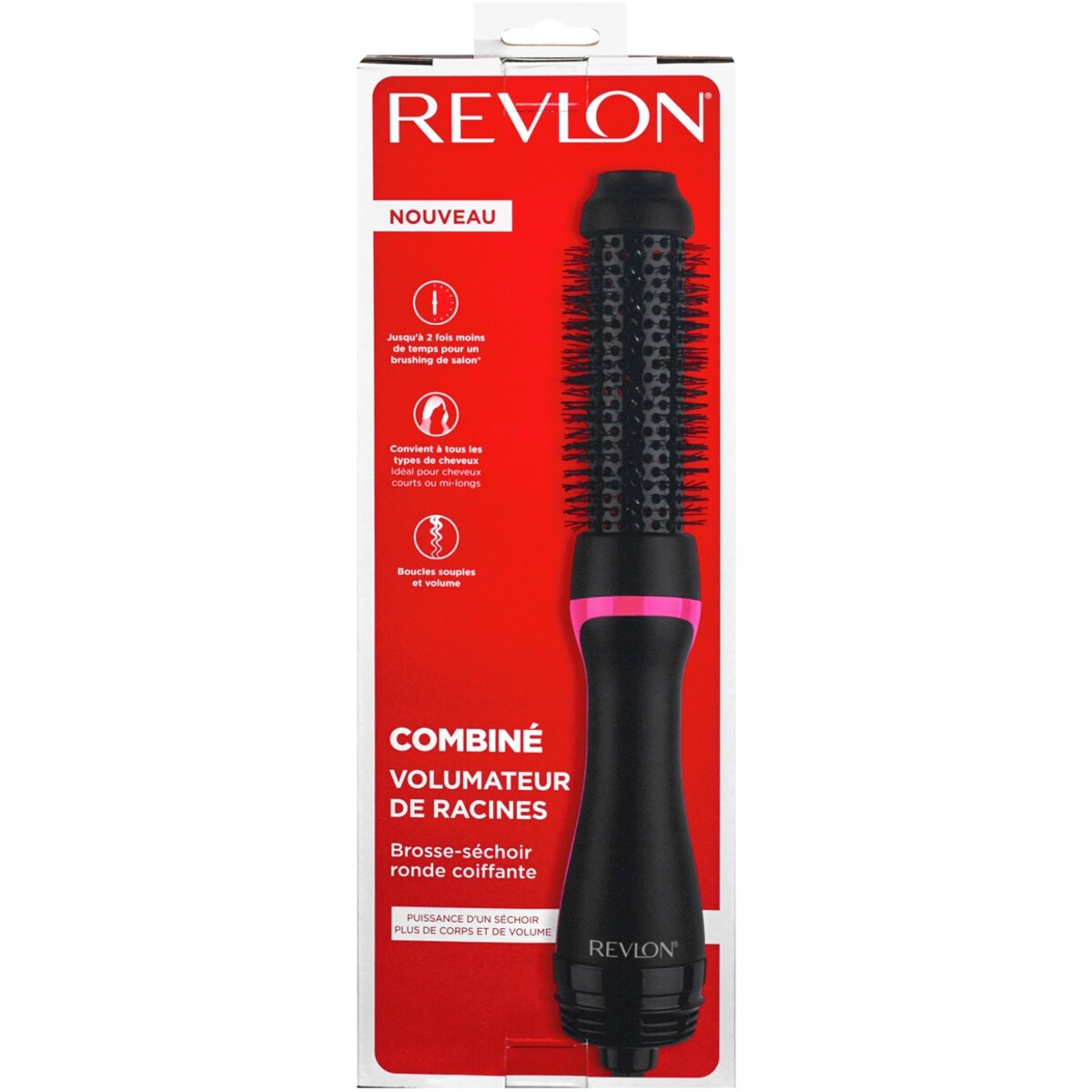 Combiné volumateur de racines brosse-séchoir ronde coiffante