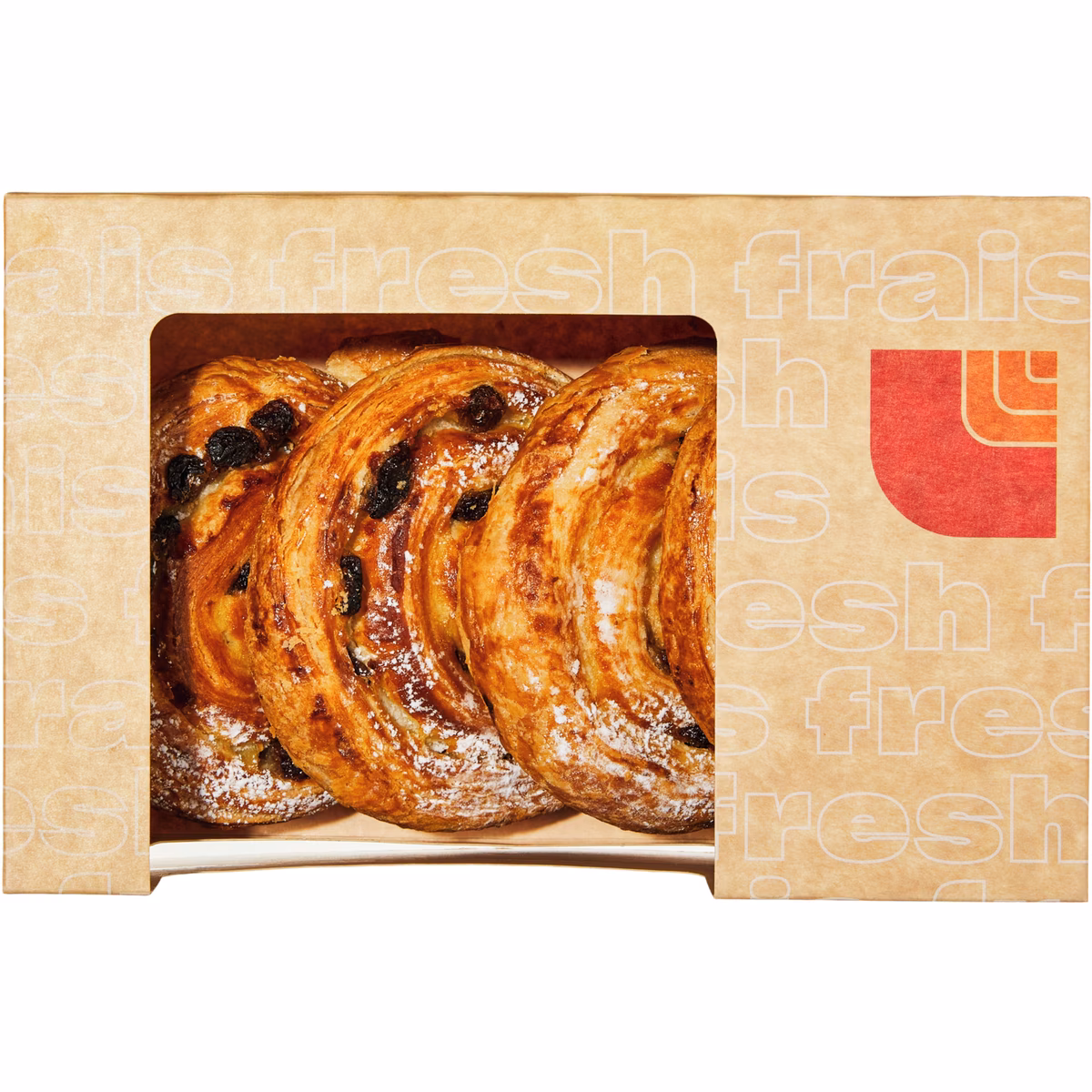 Brioche aux raisins paquet de 4