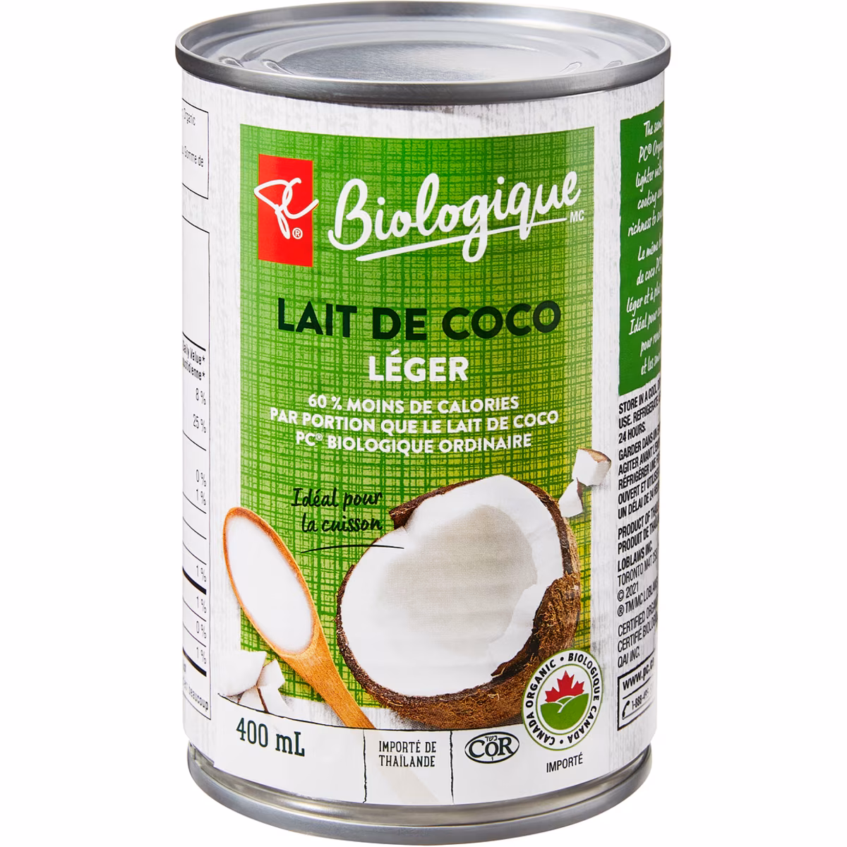 Lait de coco léger
