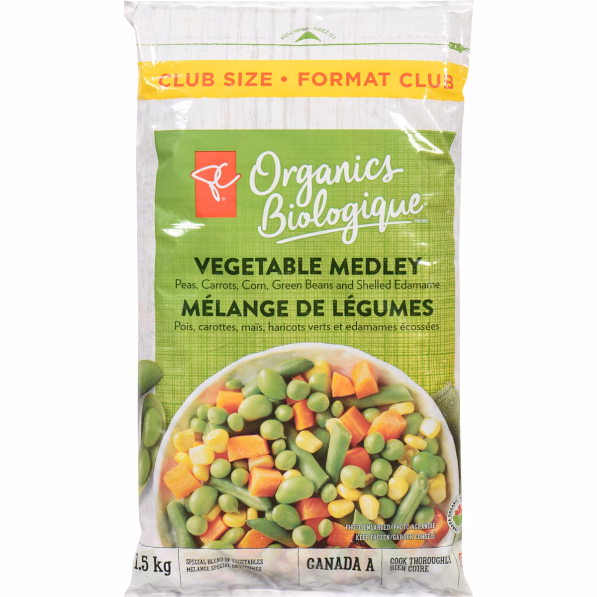 Mélange de légumes format club