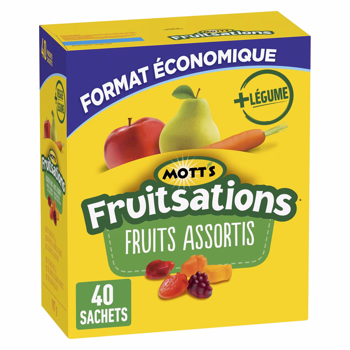 Fruitsations Collations à Saveur de Fruits, Fruits Assortis, Sans Gluten