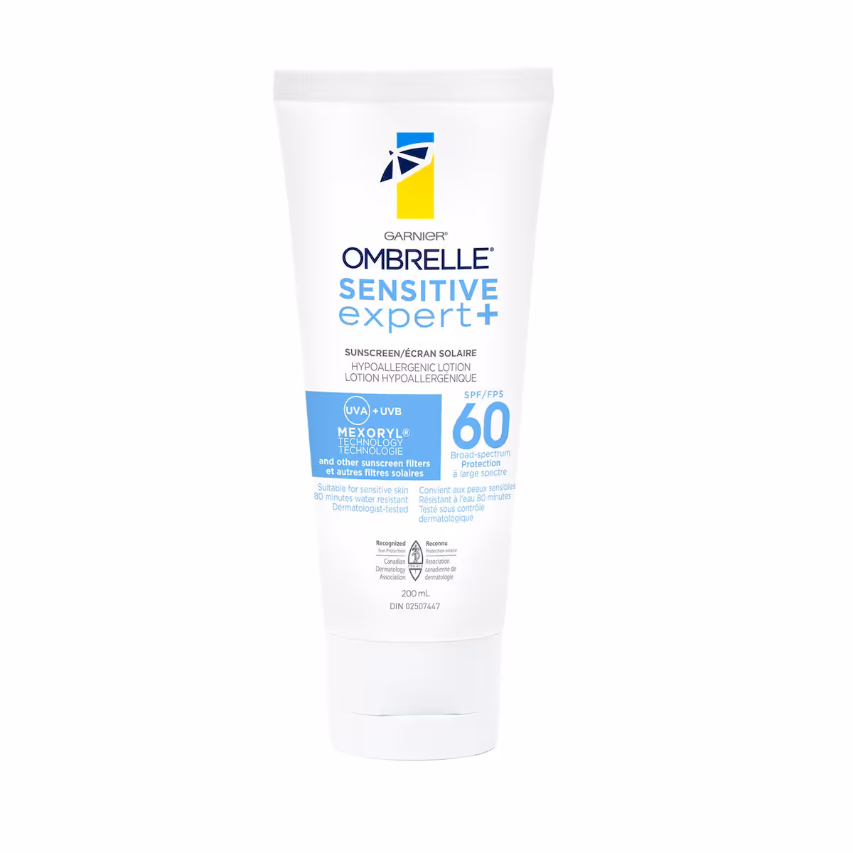 Sensitive expert + lotion hypoallergénique écran solaire fps 60 protection à large spectre
