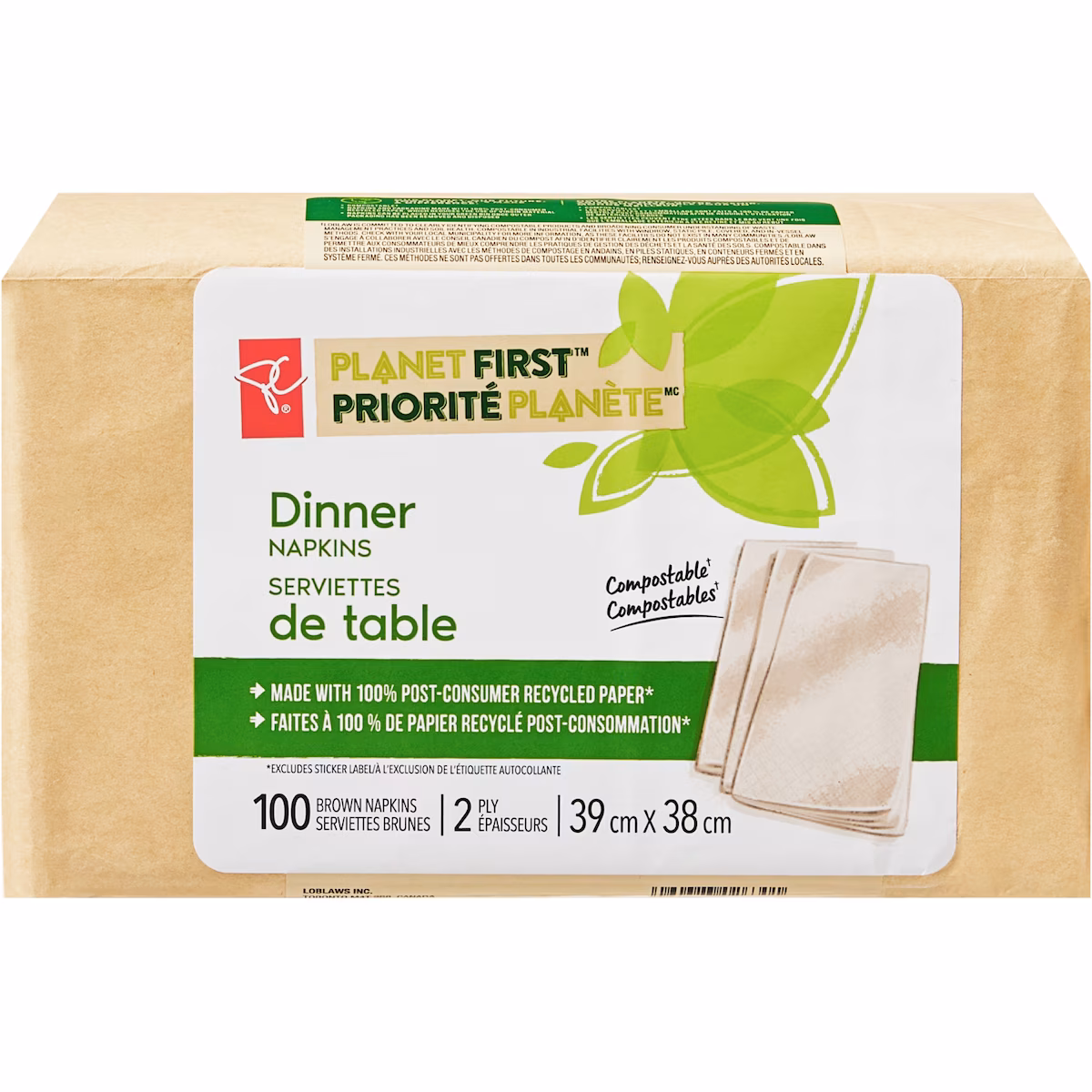 Serviette de table Priorité Planète