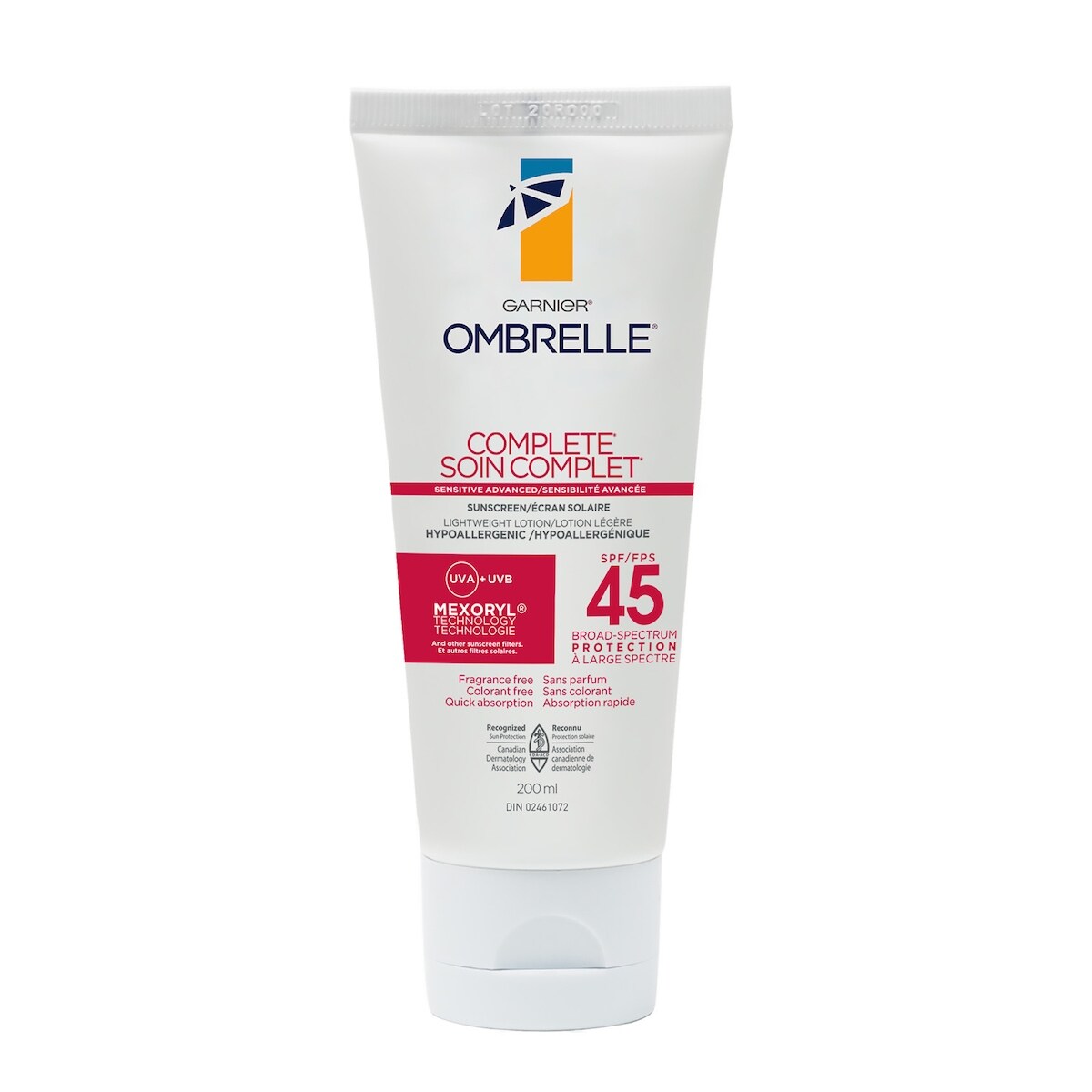 Ombrelle Complete Dry Touch écran solaire FPS45