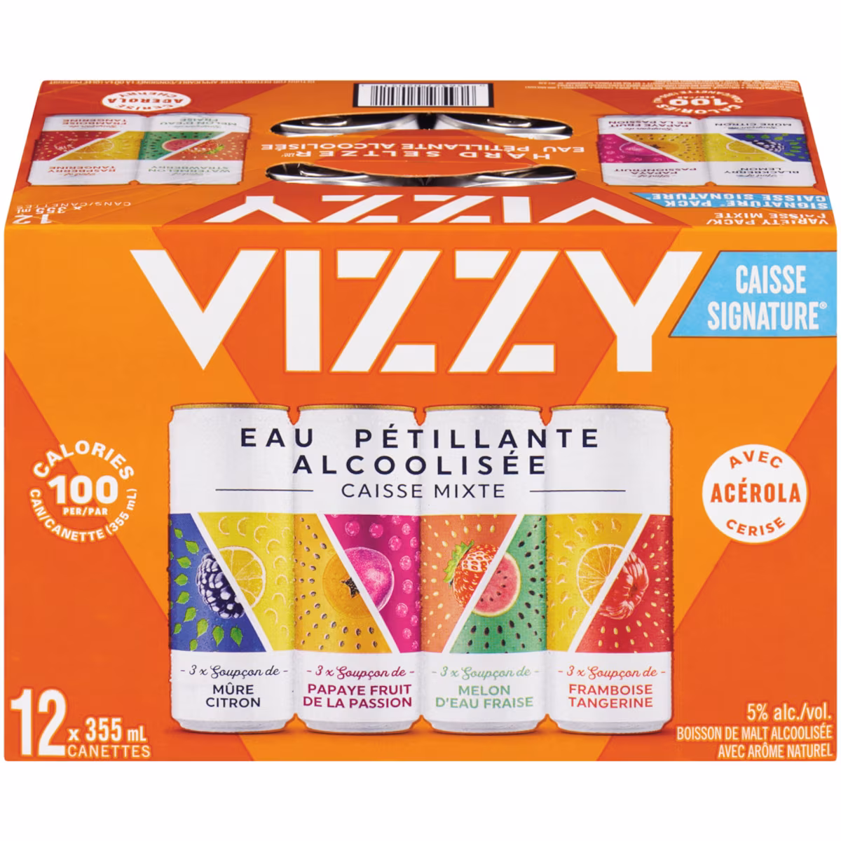 Vizzy MVp2 12canettes (Pièce didentité requise au moment du ramassage)