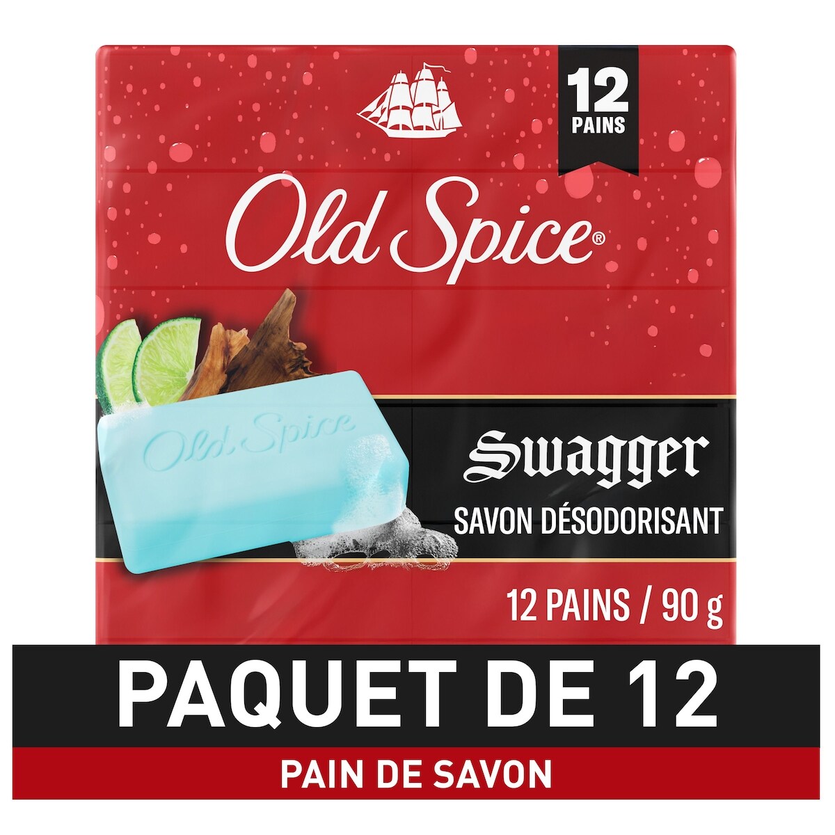 Pain de savon Swagger, 12 pains