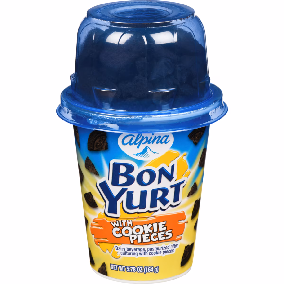 Boisson laitière Bon Yurt avec morceaux de biscuits