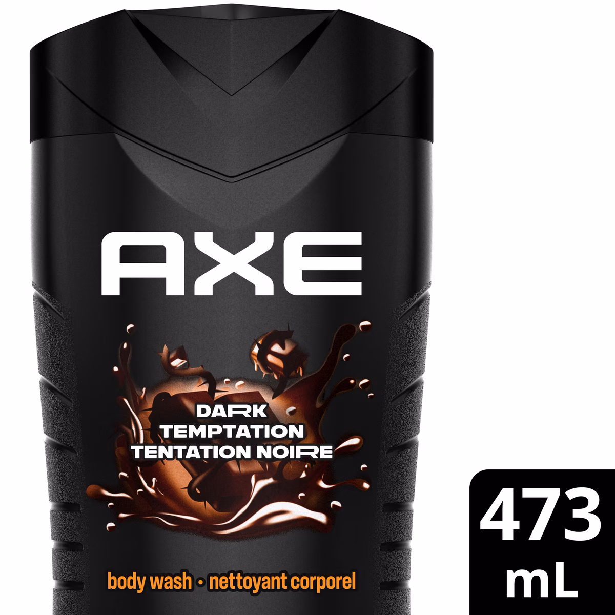 Nettoyant corporel double action pour une fraîcheur longue durée Dark Temptation gel douche hydratant avec prébiotiques à base de plantes, sans parabènes, testé par des dermatologues