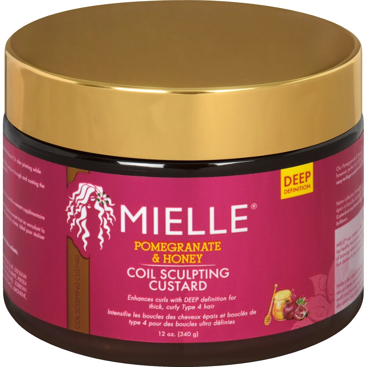 Coil sculpting custard pomegranate & honey
