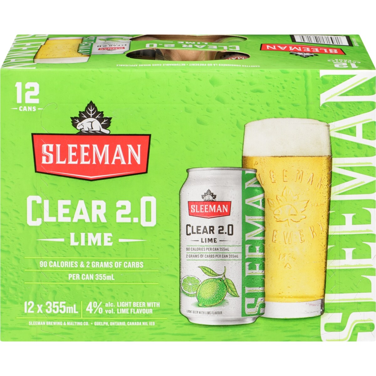 Clear 2.0 bière légère à l'arôme de lime lime (Pièce didentité requise au moment du ramassage)