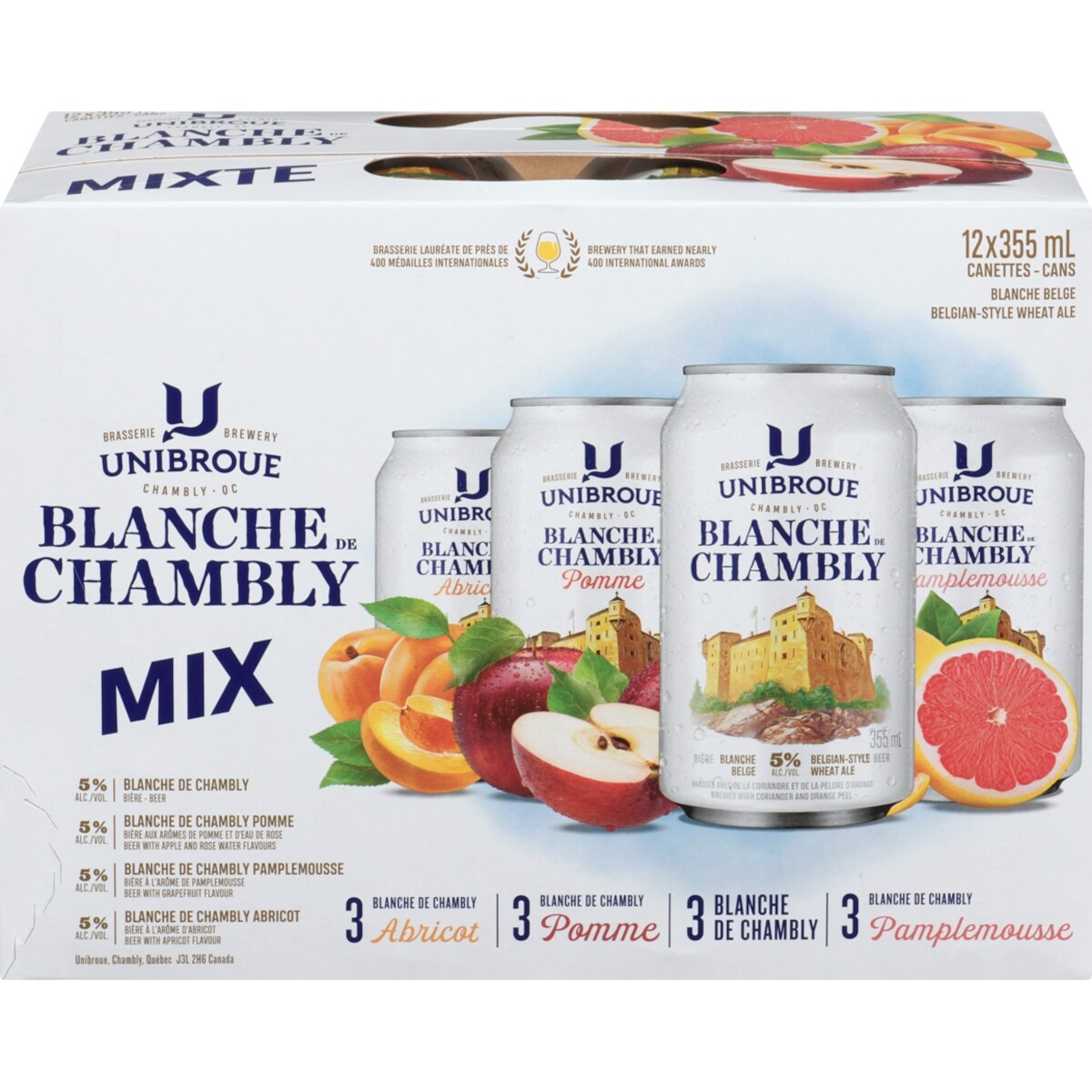 Blanche de chambly bière blanche belge mix (Pièce didentité requise au moment du ramassage)