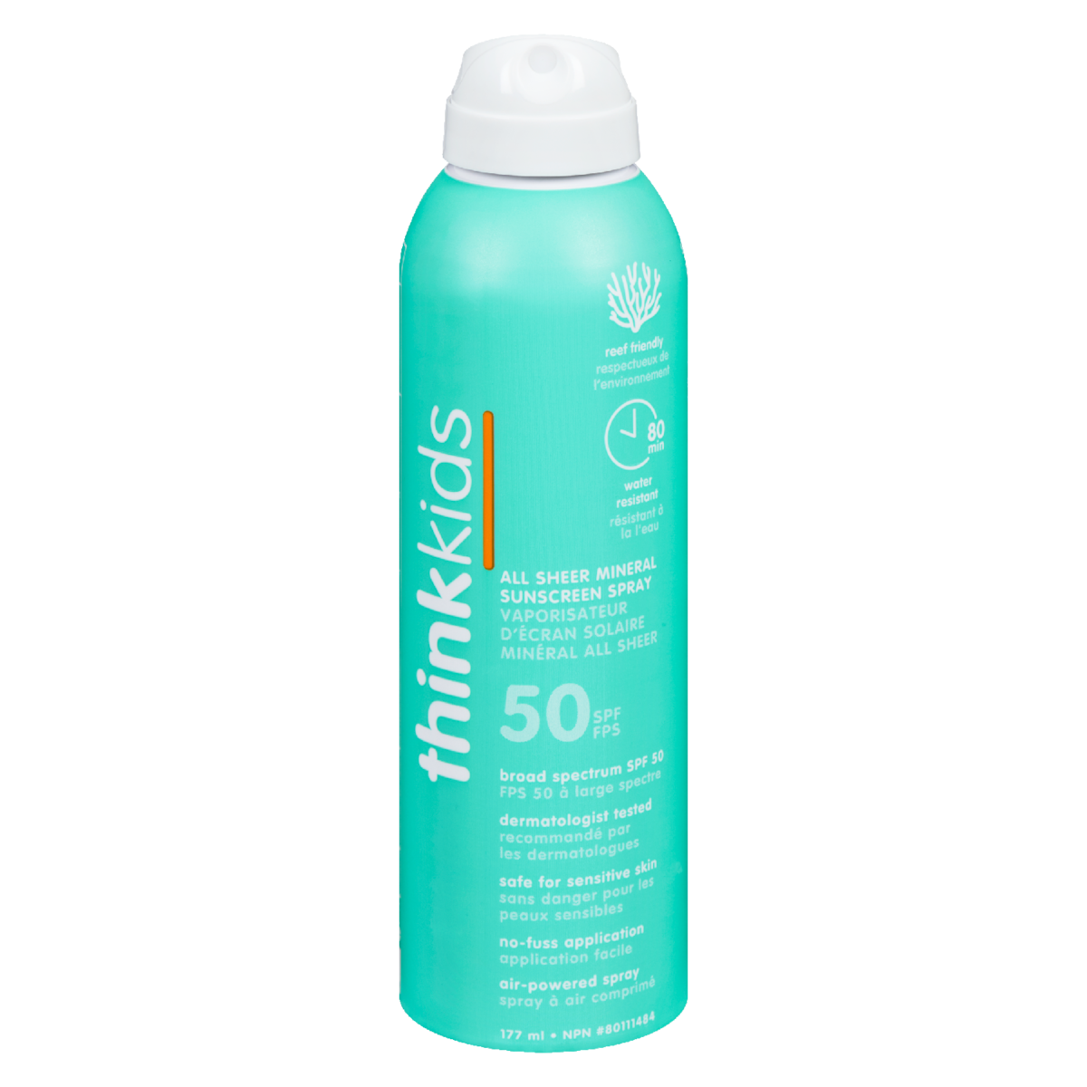 Vaporisateur d'écran solaire mineral all sheer, FPS 50