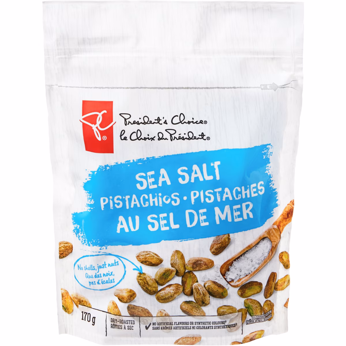 Pistaches rôties au sel de mer