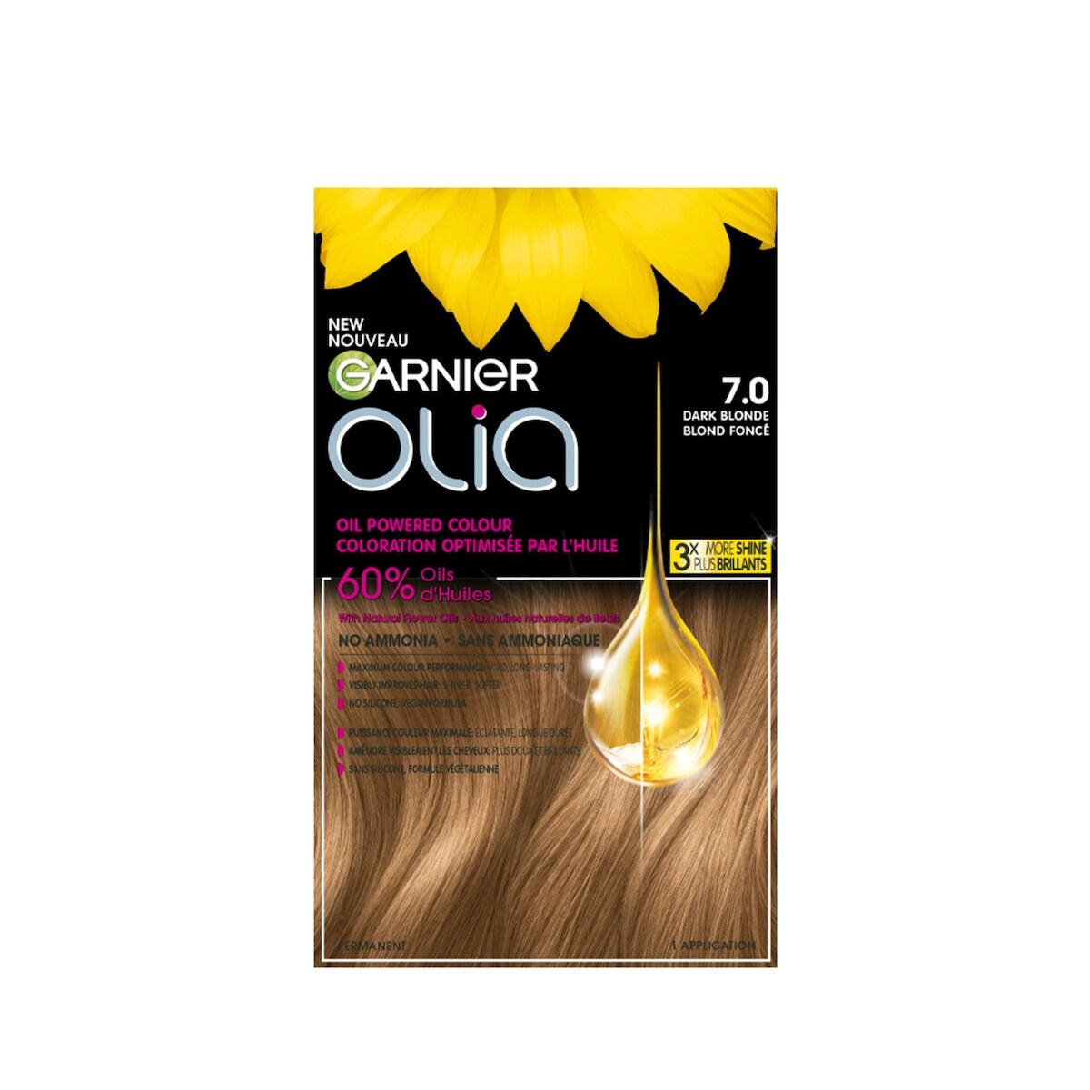 Olia coloration optimisée par l'huile 7.0 blond foncé