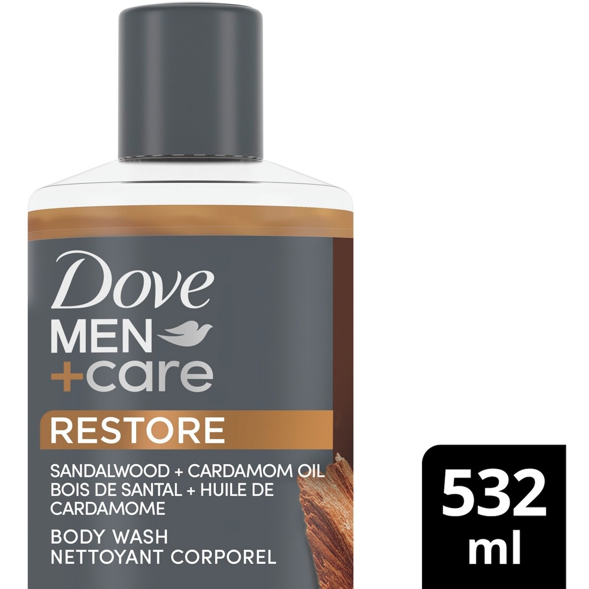 Gel Douche bois de santal + huile de cardamome