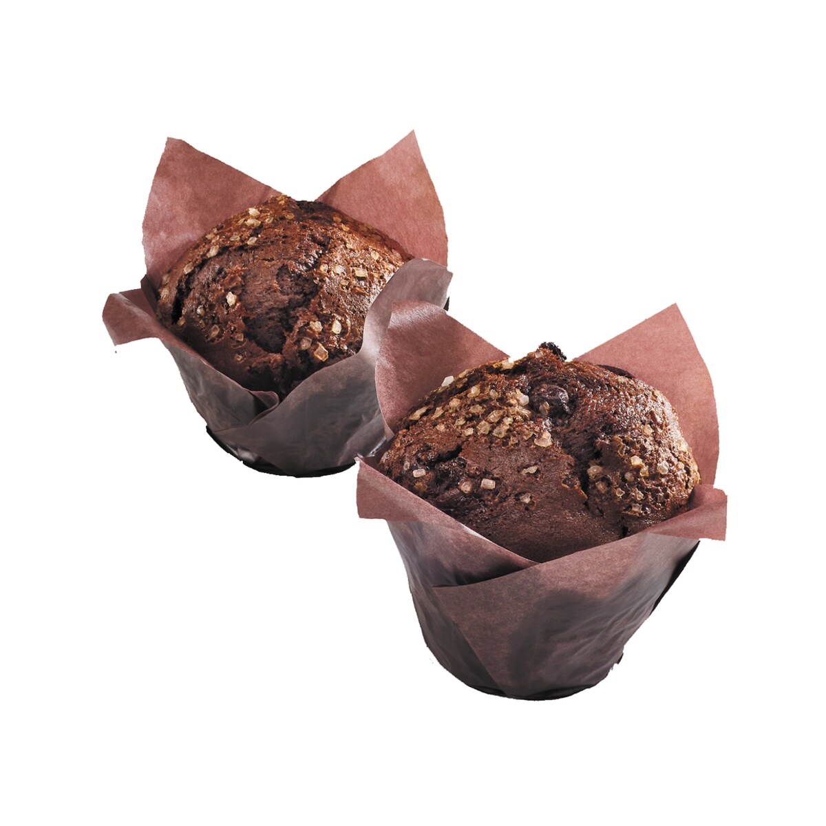 Muffins au chocolat double