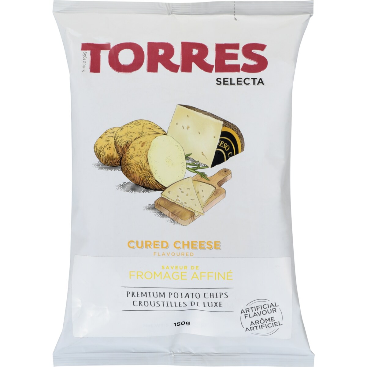 Selecta croustilles de luxe saveur de fromage affiné