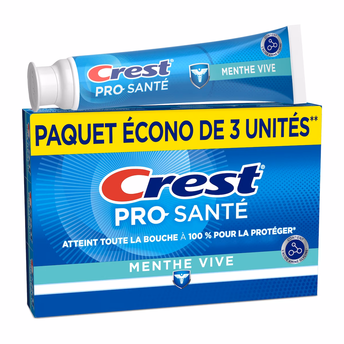 Dentifrice Pro Health menthe pure, pack de 3