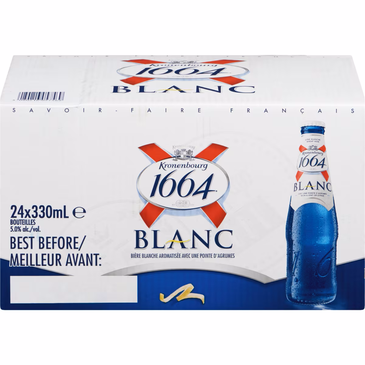 Blanc bière blanche aromatisée avec une pointe d'agrumes (Pièce didentité requise au moment du ramassage)