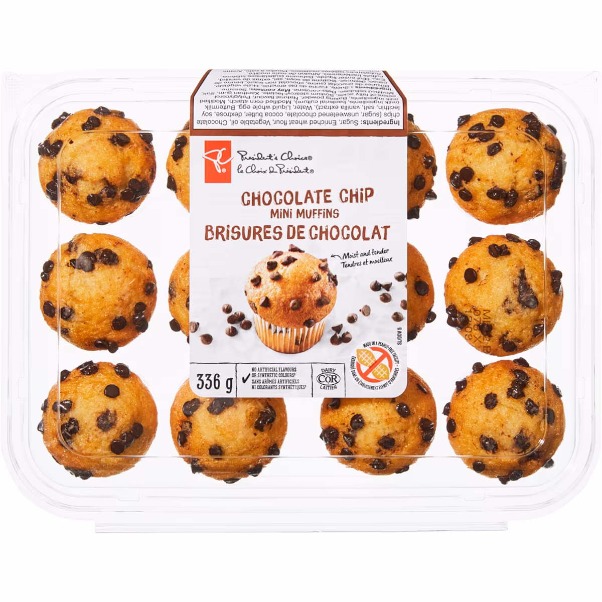 Mini muffins aux brisures de chocolat