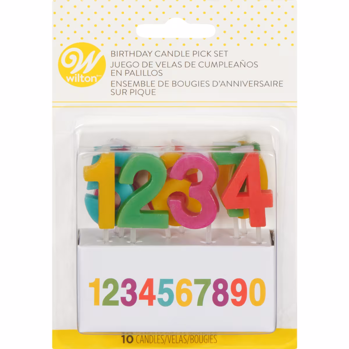 Ensemble de Bougies d'Anniversaire sur Pique