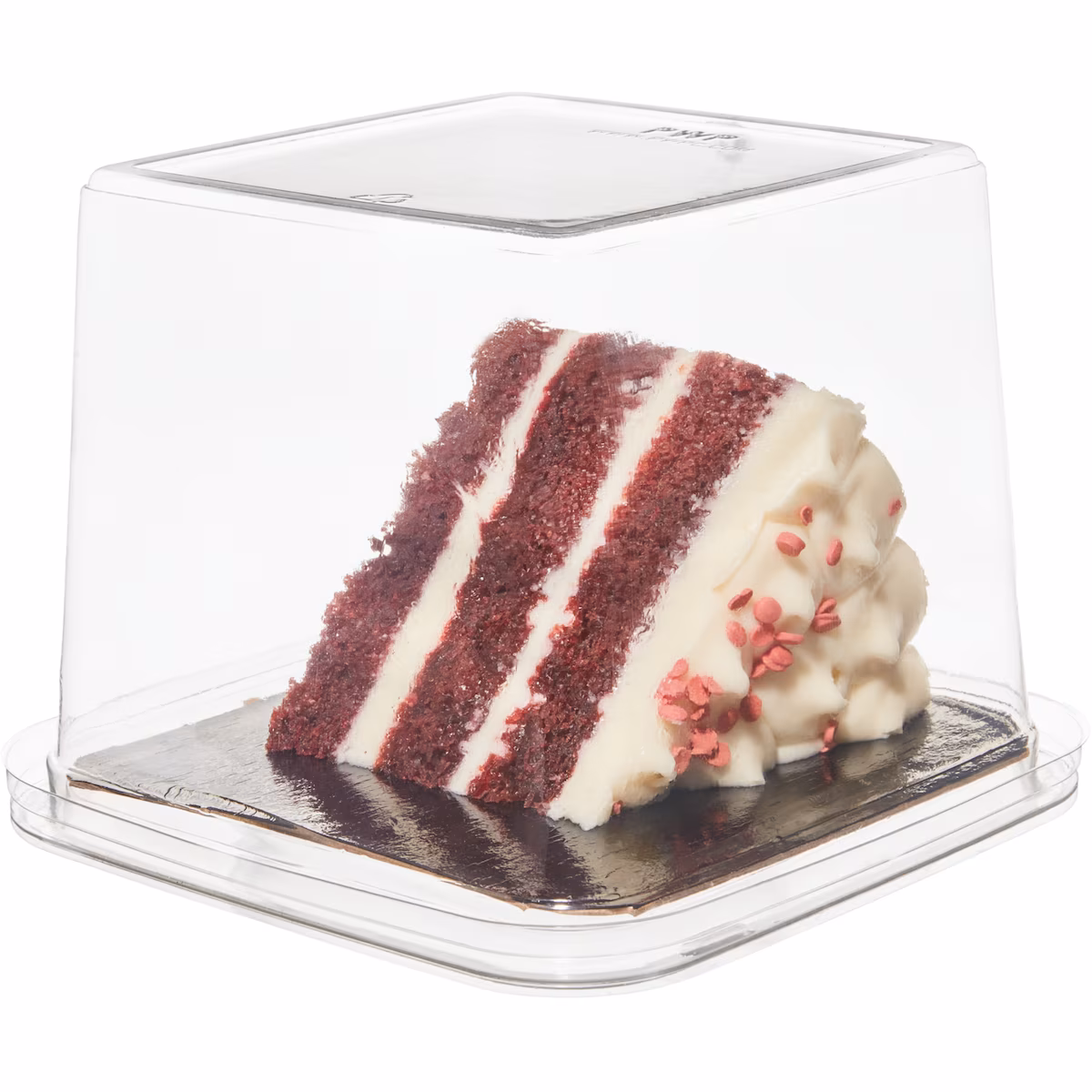 Tranche de gâteau velours rouge