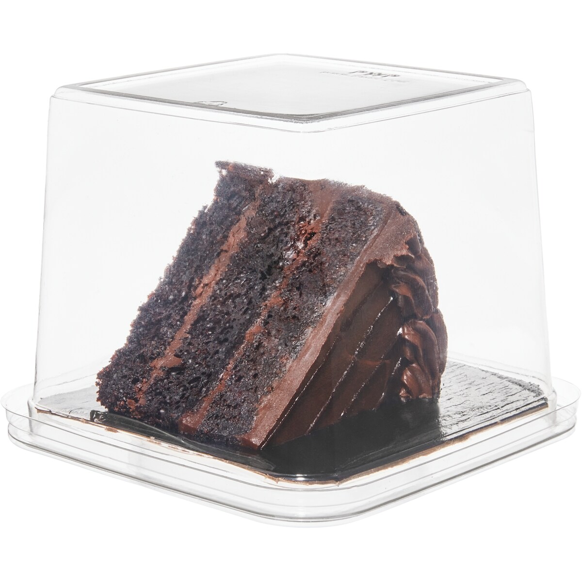 Tranche de gâteau fondant au chocolat