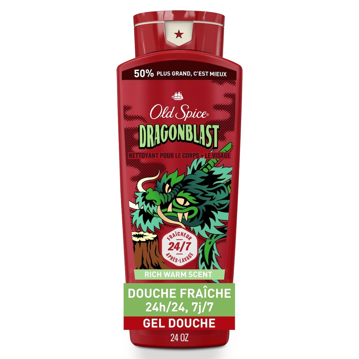 Nettoyant pour le corps au parfum de Dragonblast