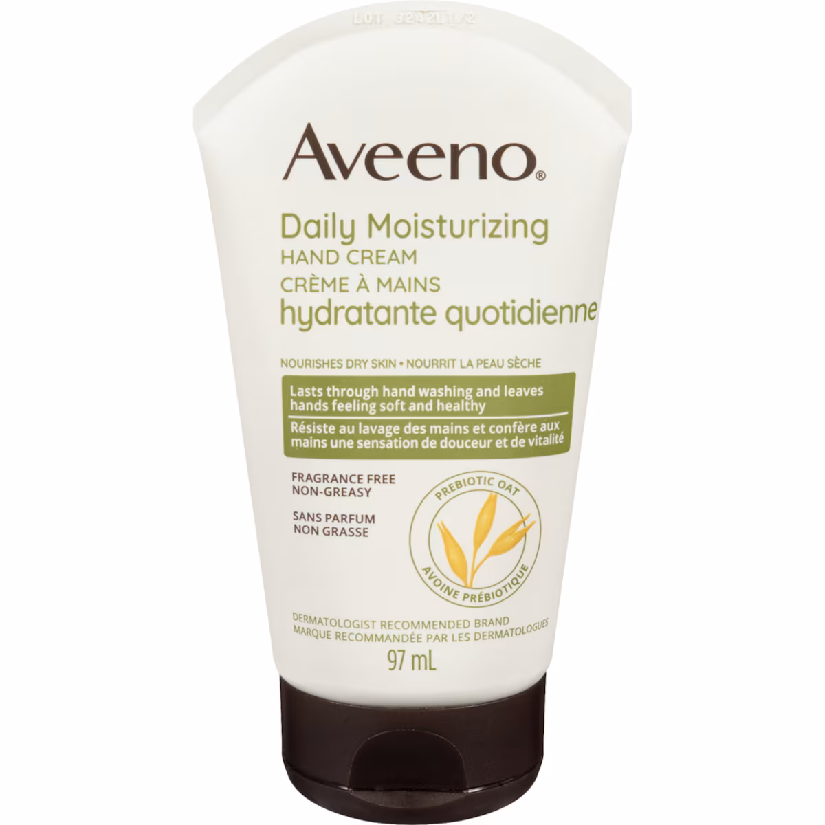 Crème  mains hydratante quotidienne, pour la peau sèche des mains, lotion hydratante avec avoine sans OGM, sans parabènes, sans parfum