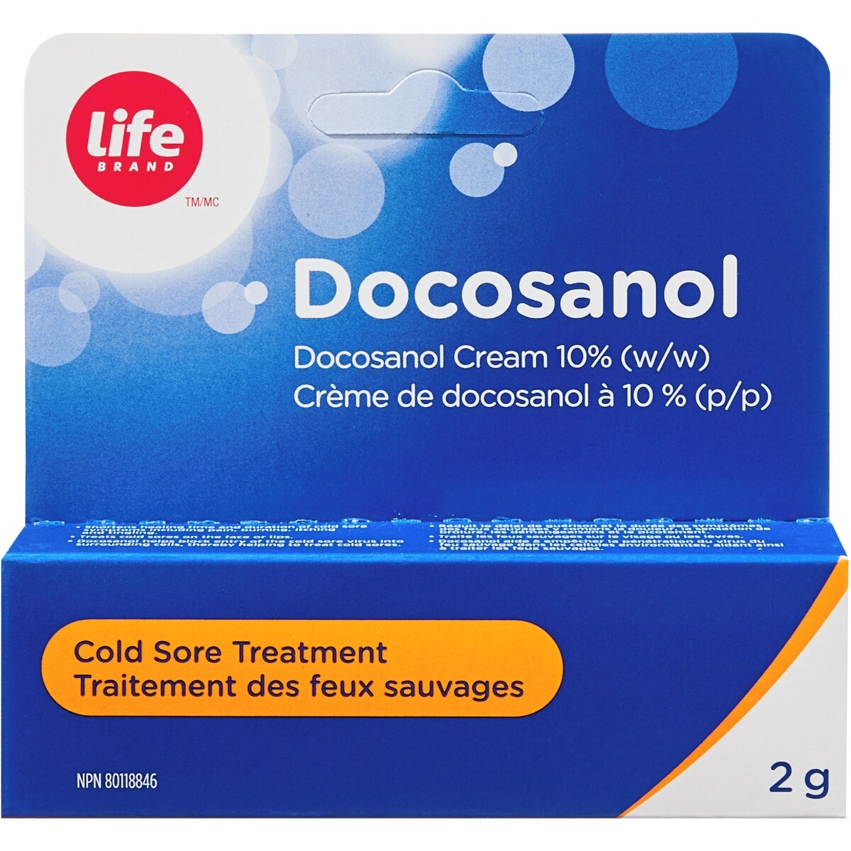 Crème de Docosanol à 10%