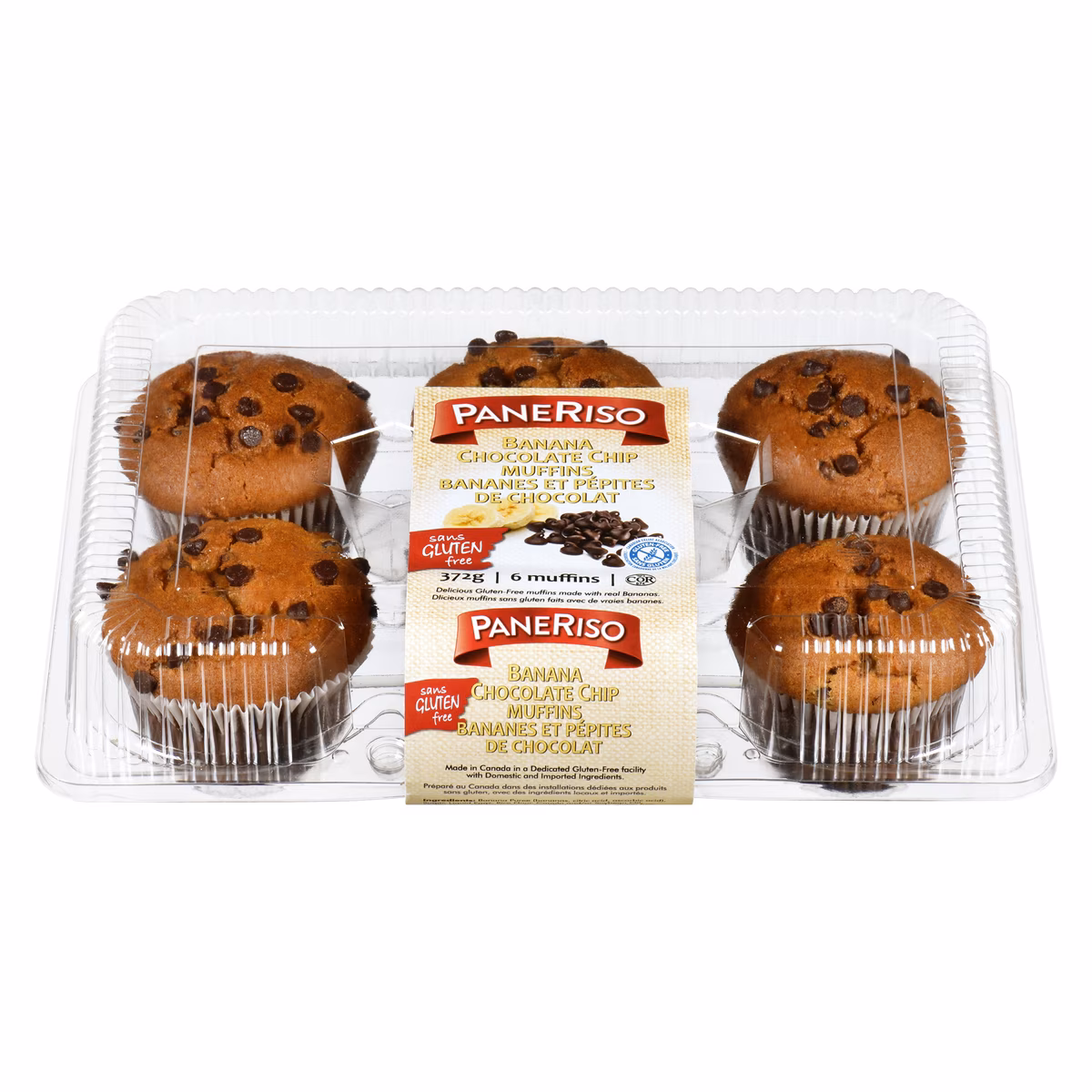 Muffins bananes et pépites de chocolat