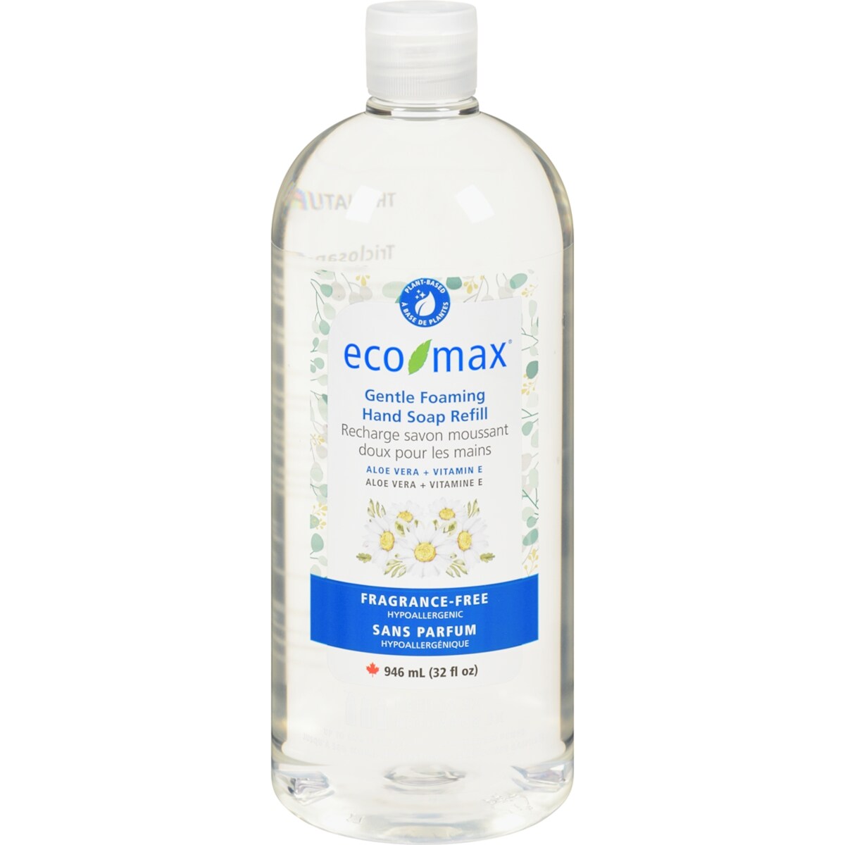 Recharge savon moussant doux pour les mains sans parfum