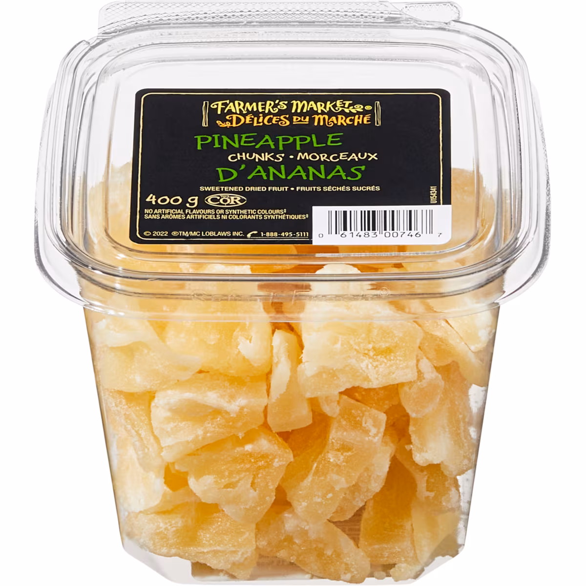 Morceaux dananas séchés