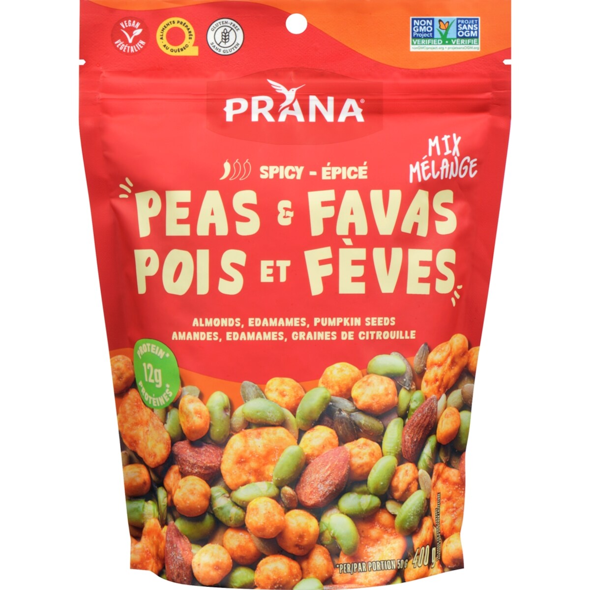 Mélange de pois et de fèves, épicé